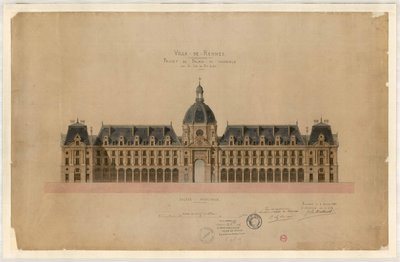 مشروع رين باليه دو كوميرس بواسطة جان بابتيست مارتينو